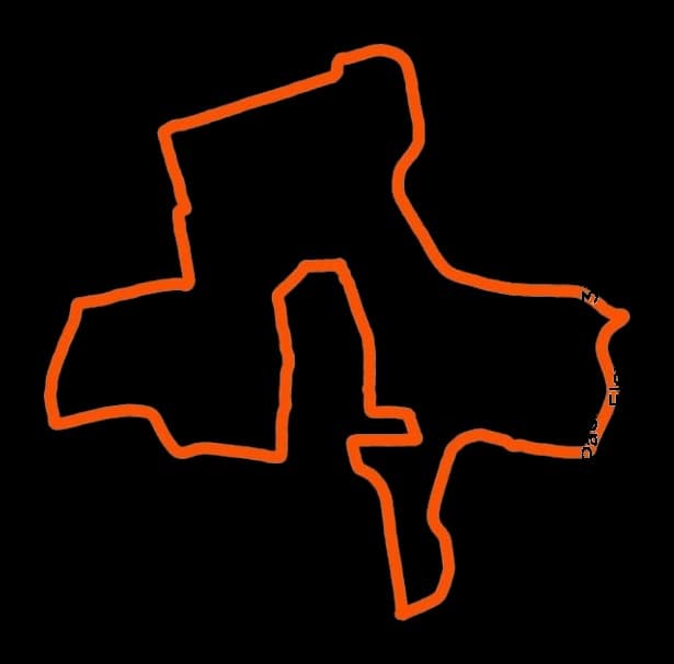 10 km course GPS trace