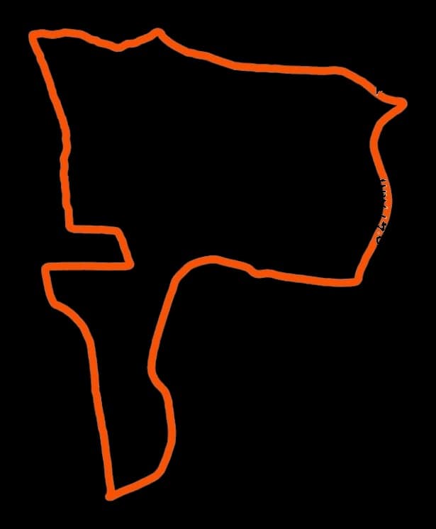 5 km course GPS trace